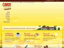 Tablet Screenshot of cafecaboclo.com.br